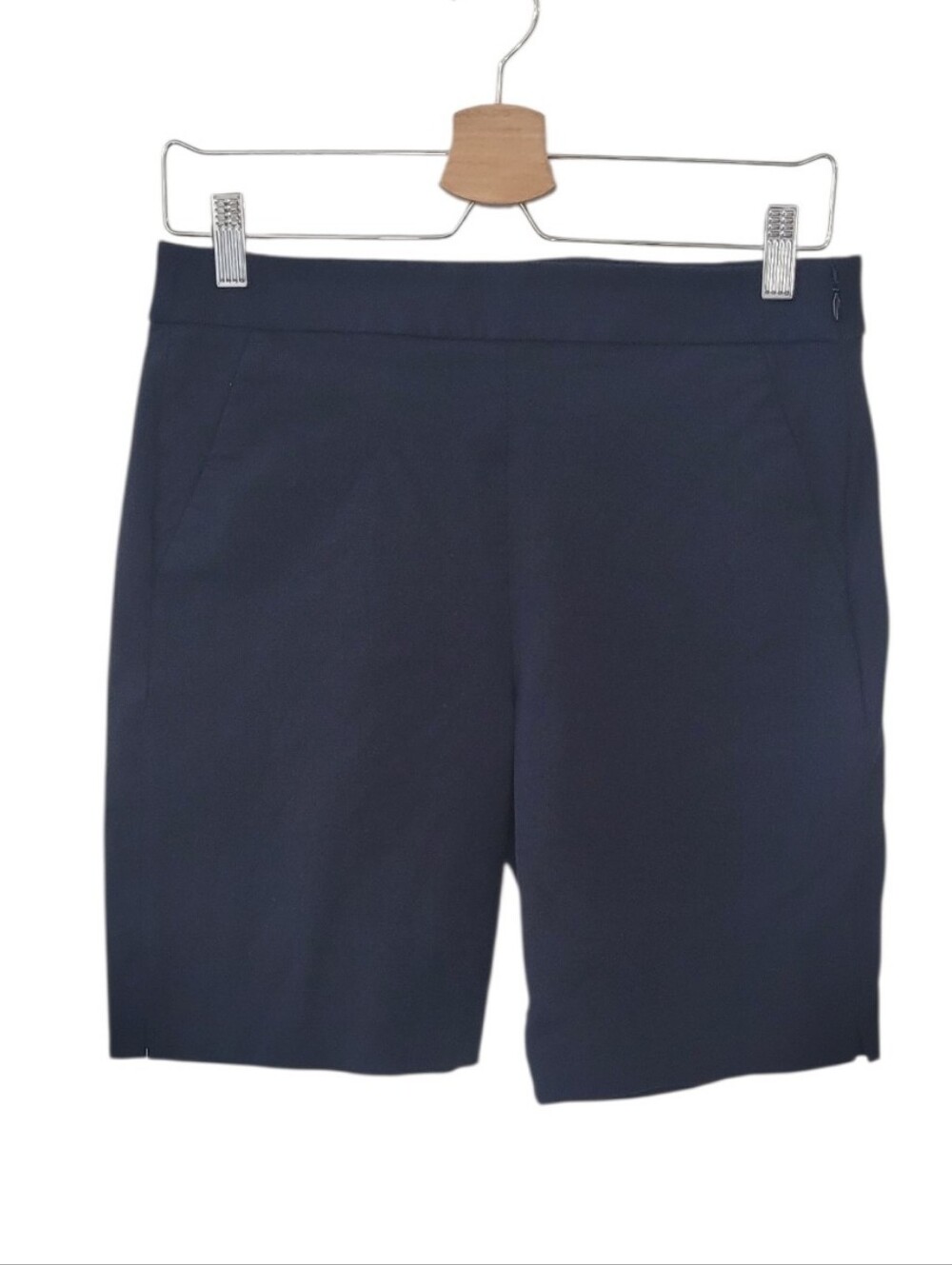 J. CREW Black Side Zip Slim Bermuda Shorts Size 4